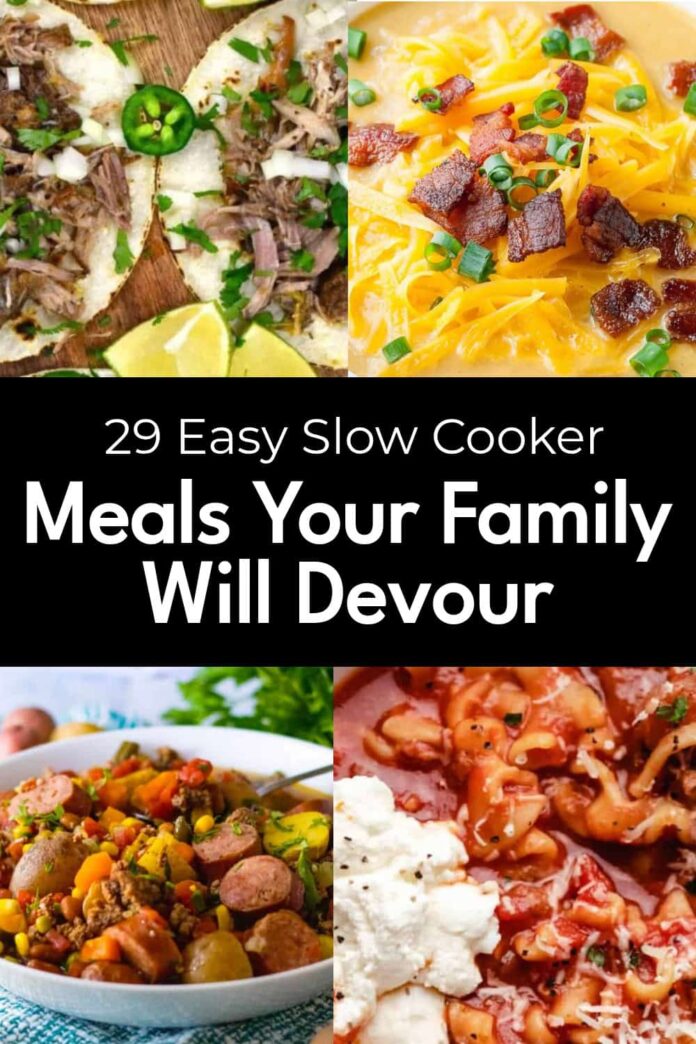 29 Easy Slow Cooker Meals You Can Just Dump and Forget