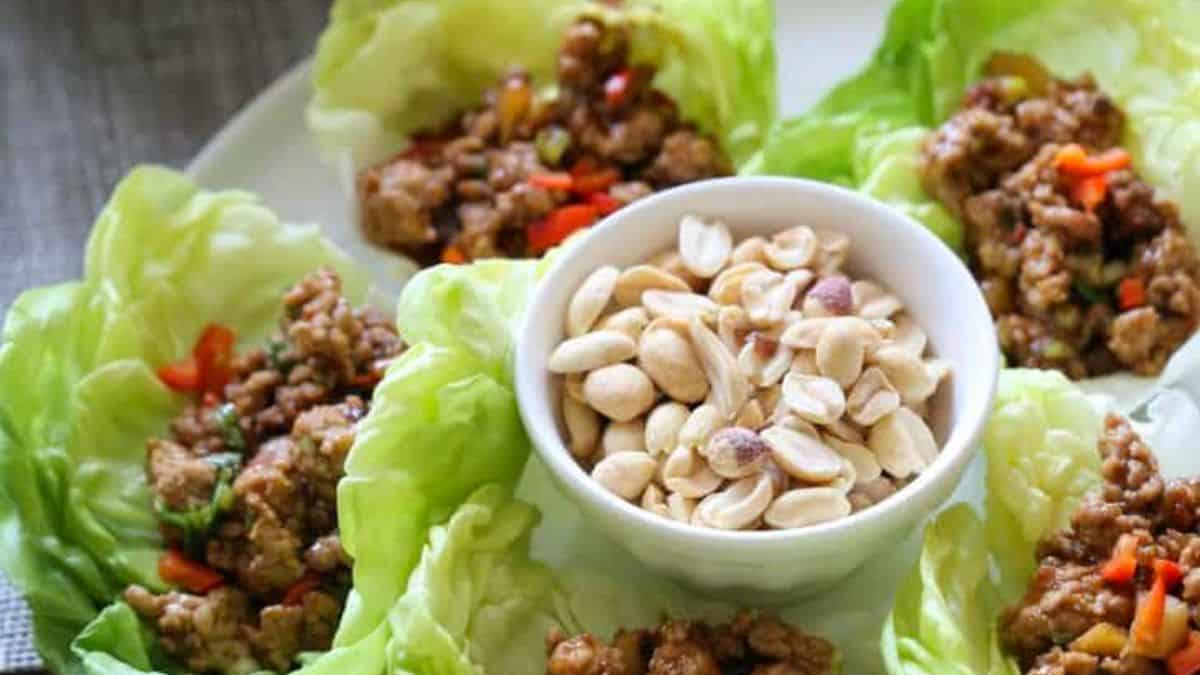Wraps de laitue au dinde asiatique
