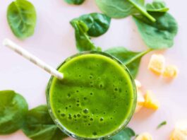 Mango Spinach Smoothie - always use butter