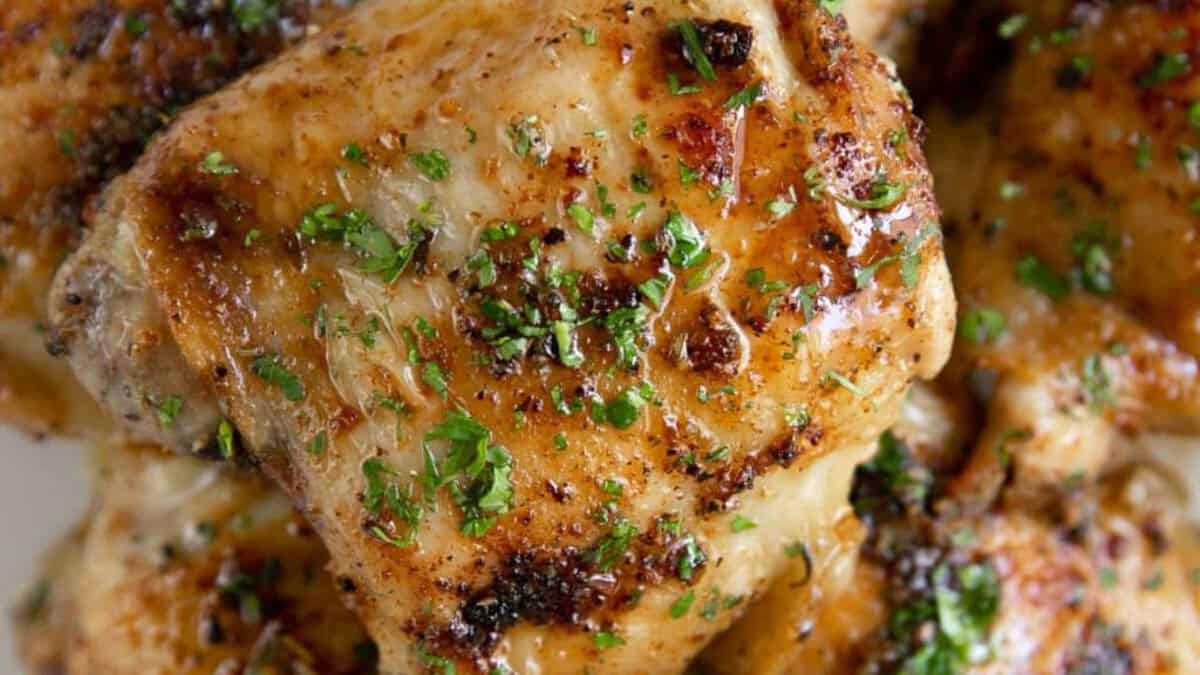 Cuisses de Poulet Cuites au Four.