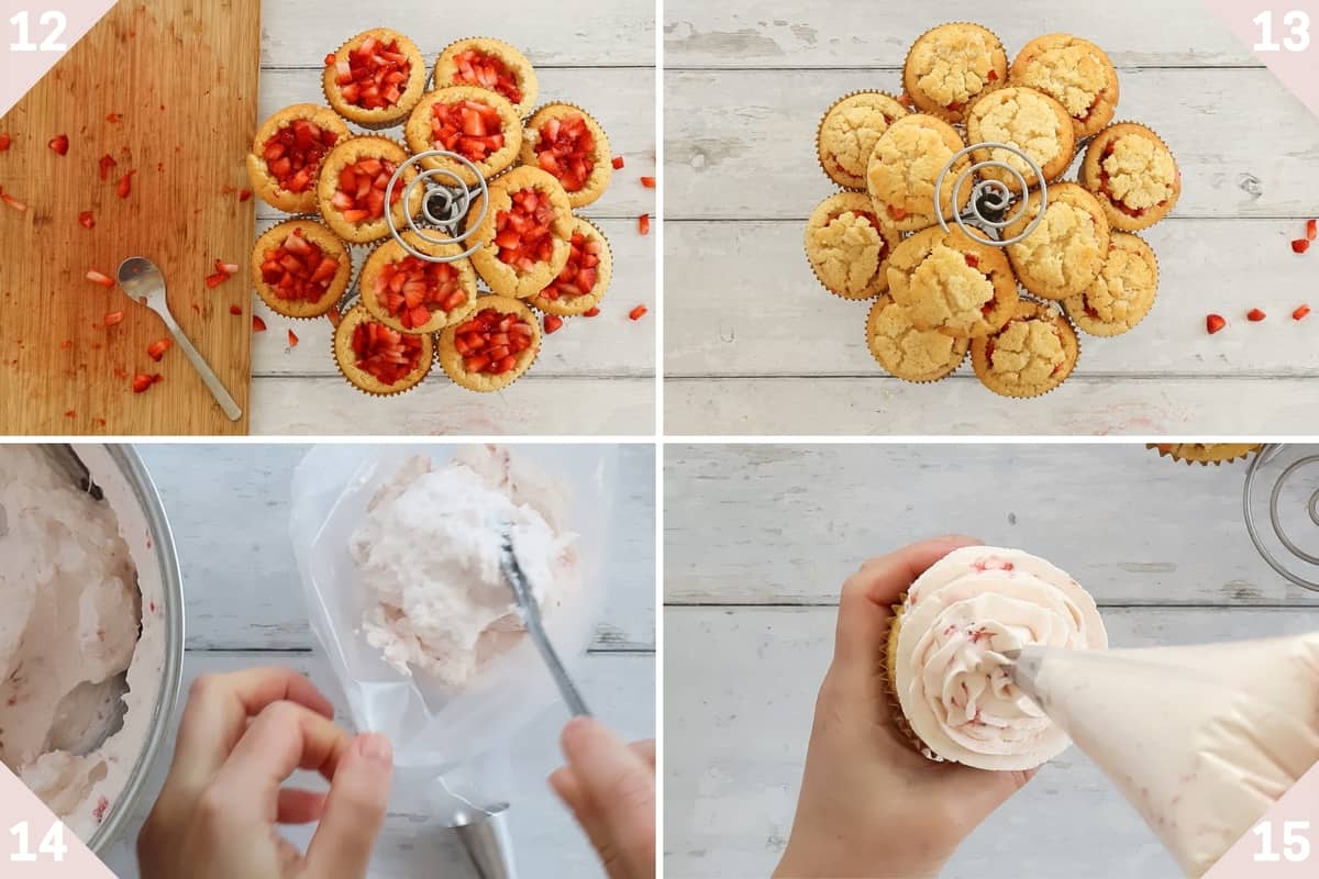 Remplissage des cupcakes