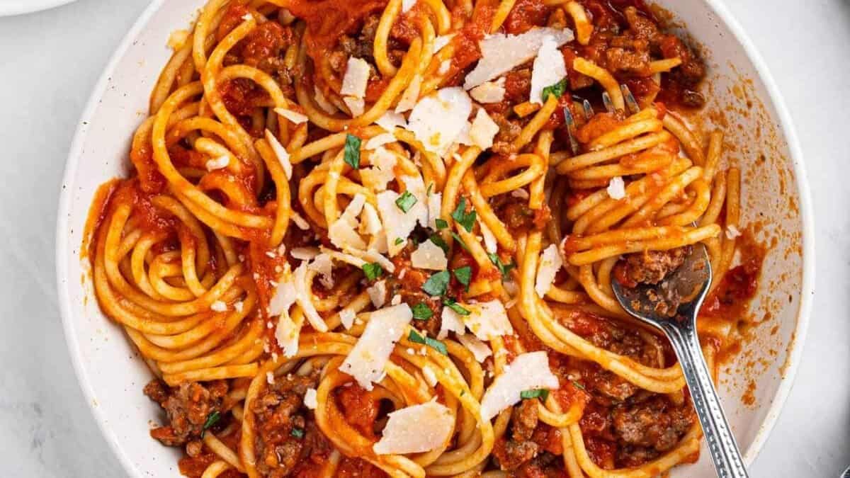 Spaghetti en 15 minutes à l'Instant Pot.
