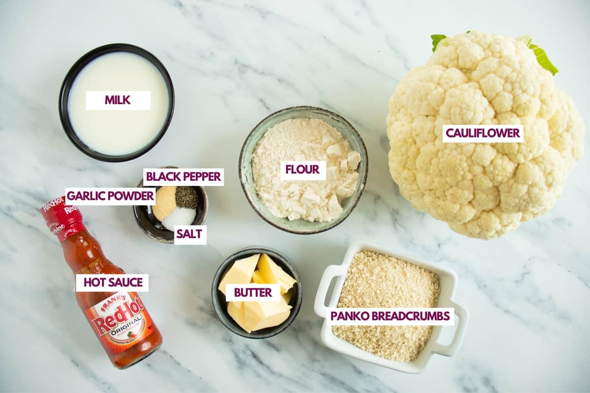 airfryer buffalo cauliflower ingredients