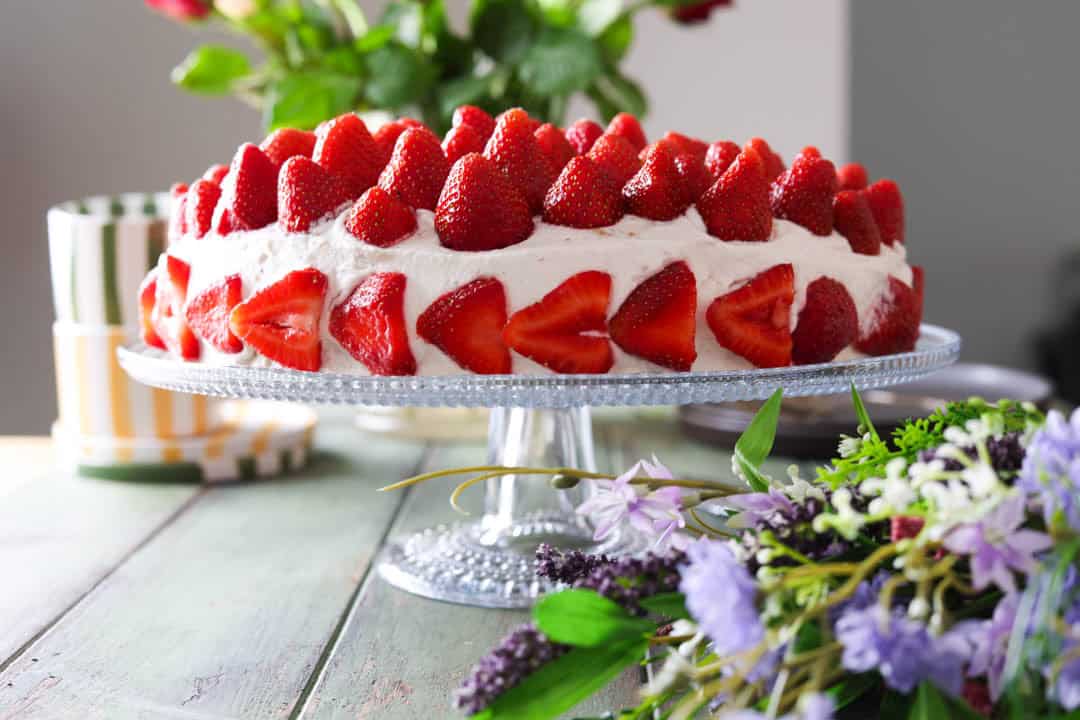 Gâteau à la Crème de Fraises.