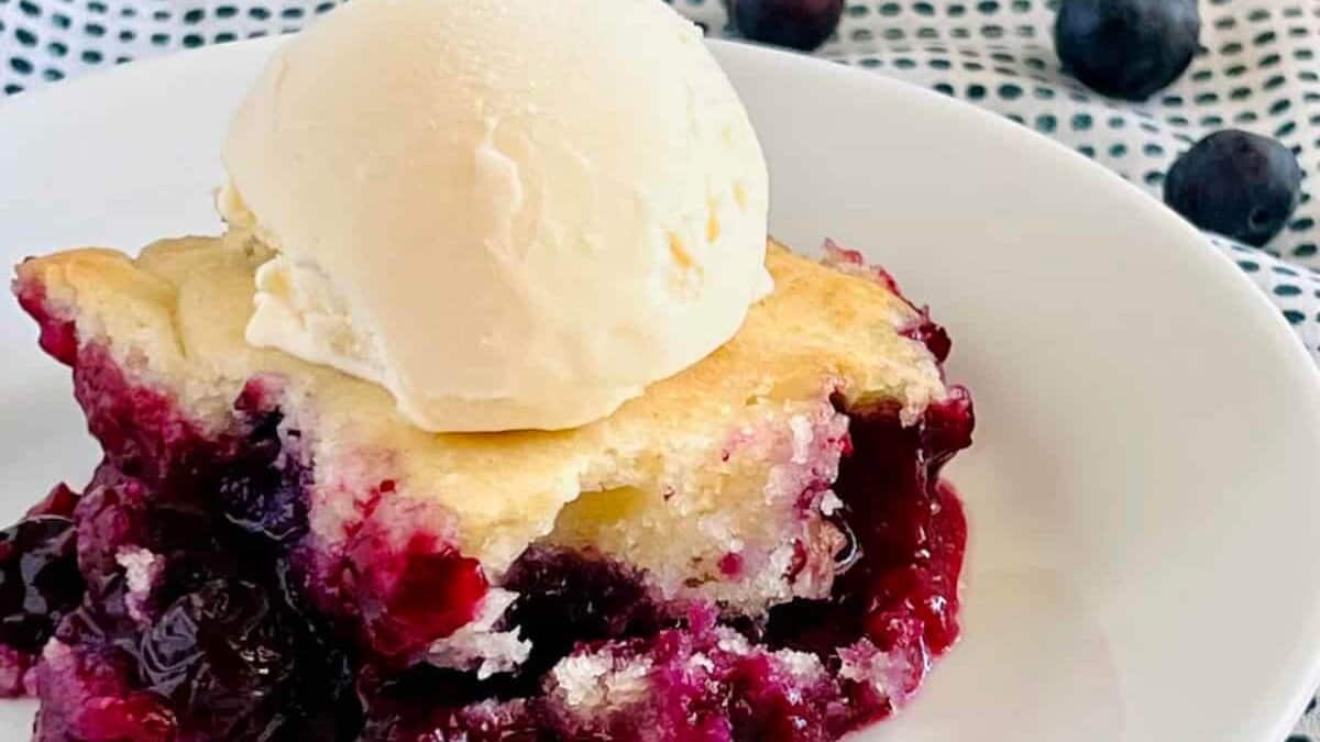 Cobbler aux Myrtilles.