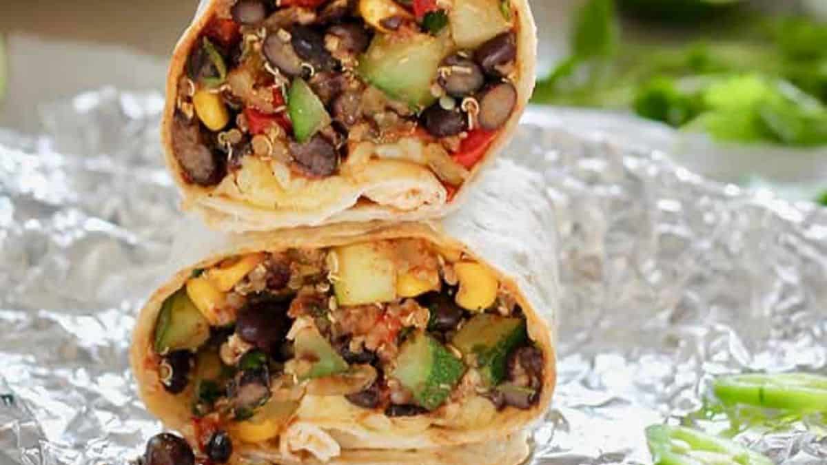 Burritos Végétariens aux Haricots Noirs et Quinoa