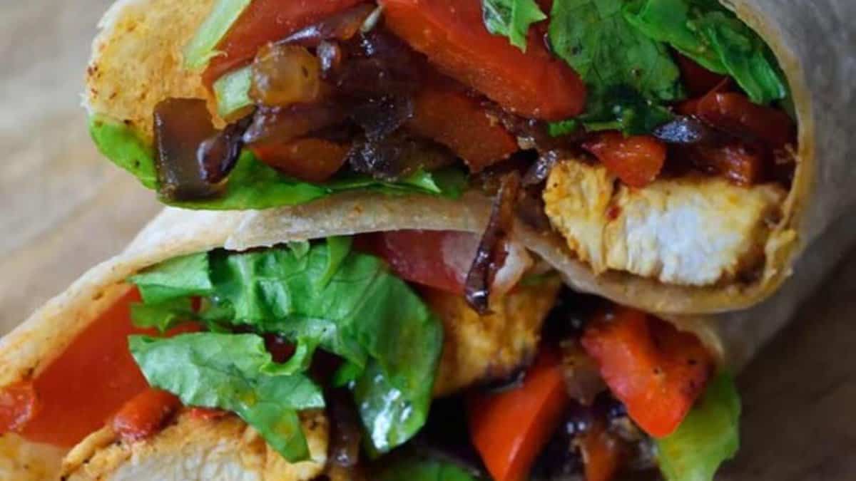 Wraps de Poulet Cajun.