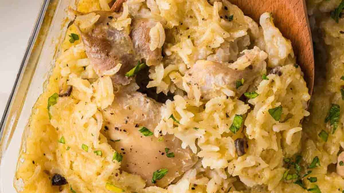 Casserole de Poulet et Riz à l'Ancienne.