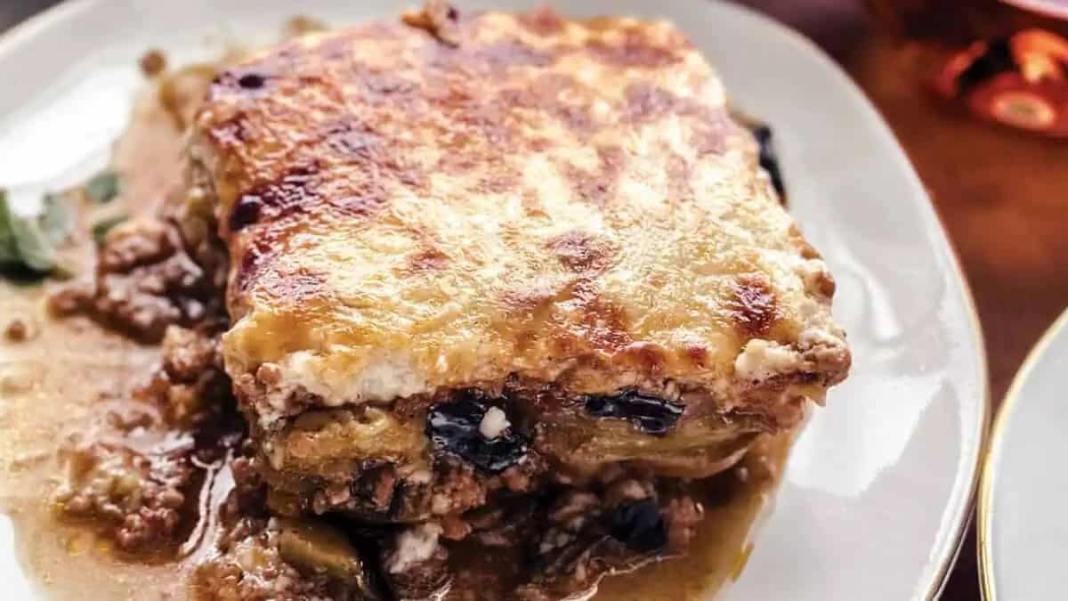 Moussaka-Grecque Aubergine Pommes de Terre.