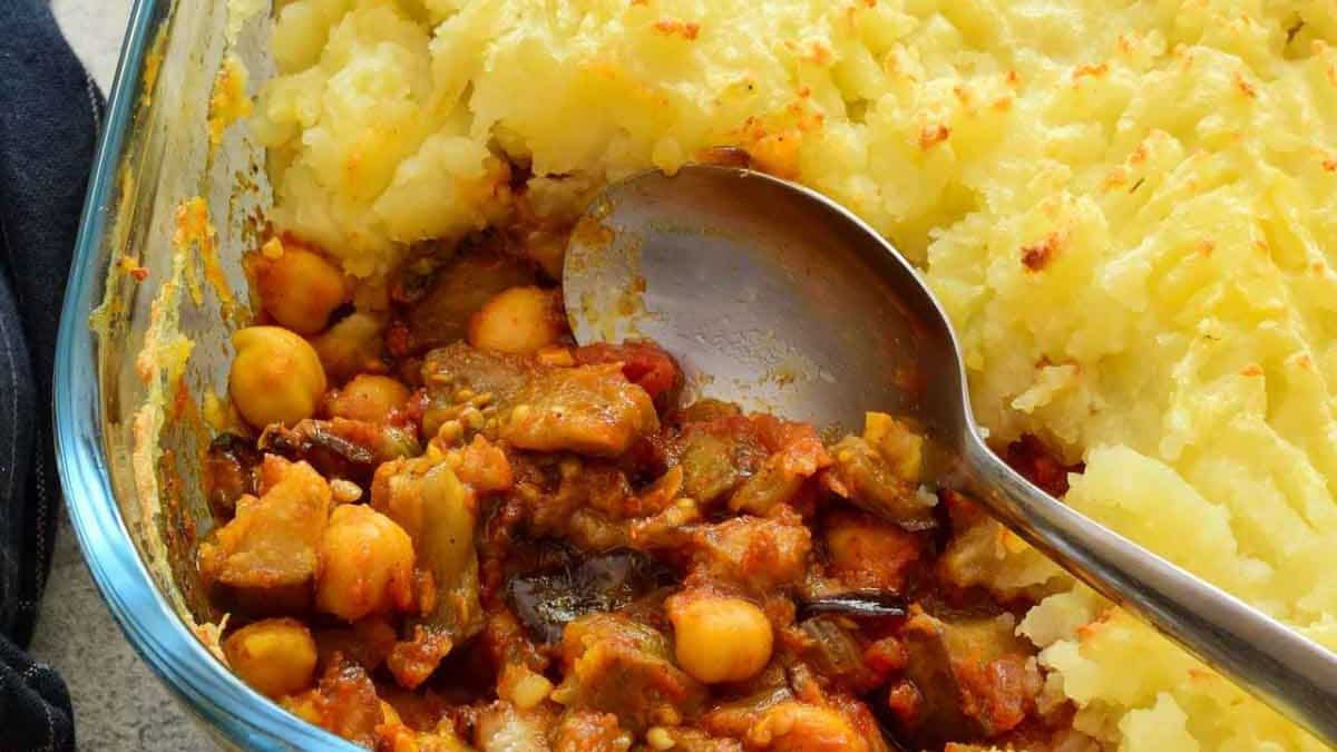 Casserole Végétalienne d'Aubergine.