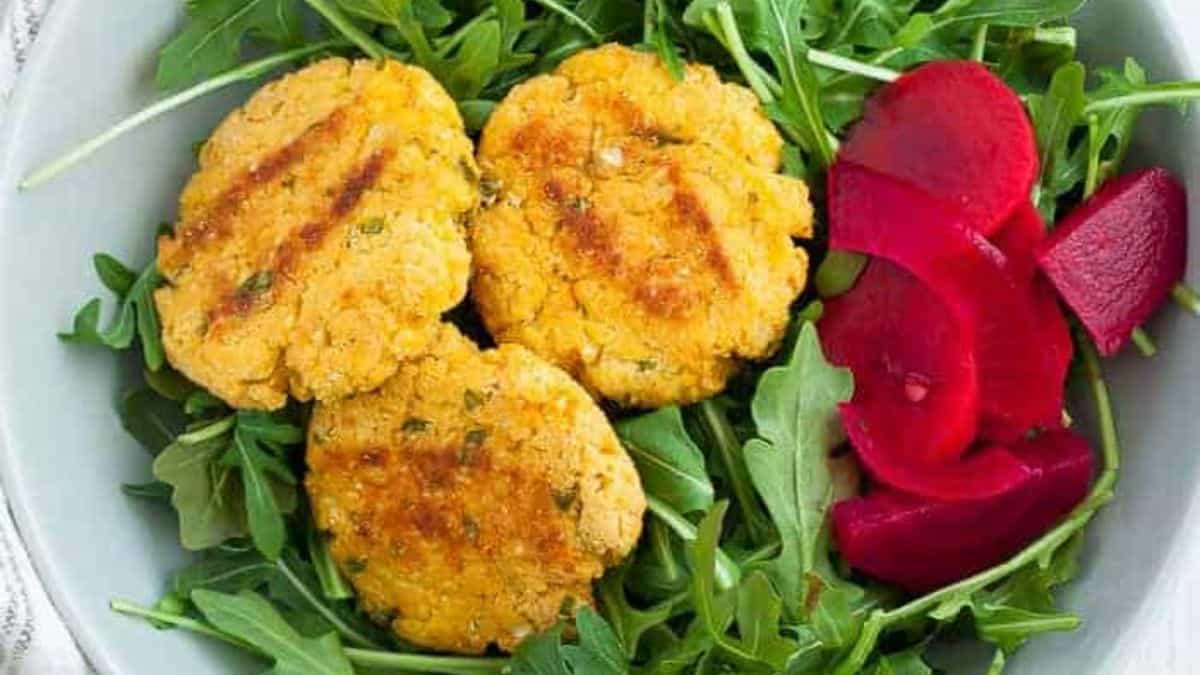 Galettes de chou-fleur.