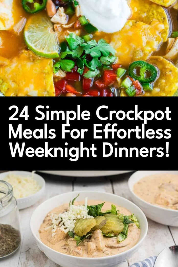 24 Simple Crockpot Meals That Make Weeknight Dinners a Breeze