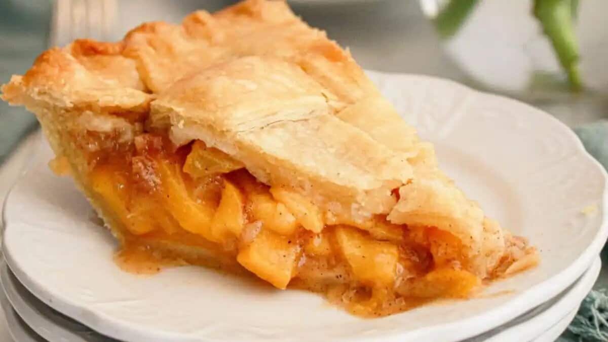 Tarte aux Pêches du Sud.