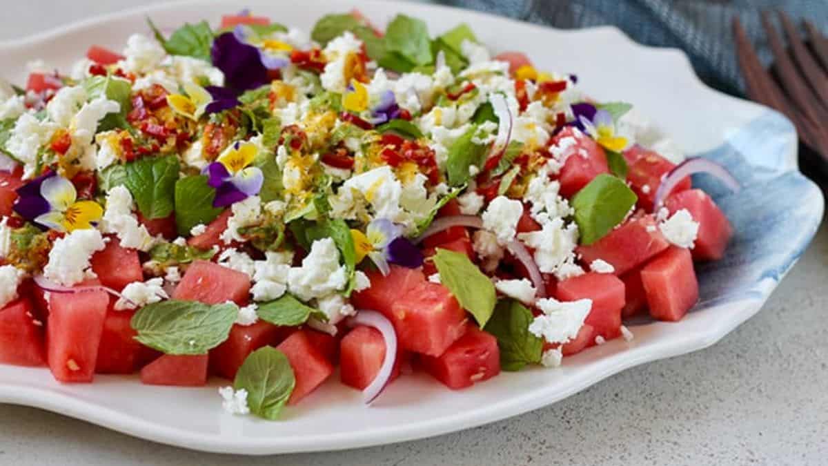 Salade de pastèque épicée