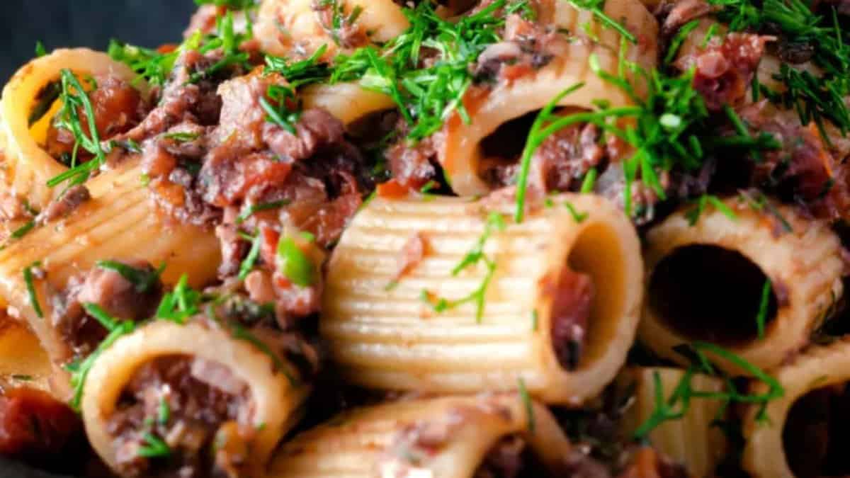 Pâtes Bolognese aux sardines.
