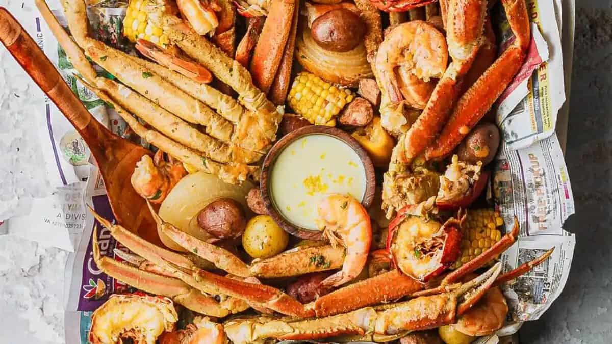 Recette de fruits de mer à l'ail et beurre.