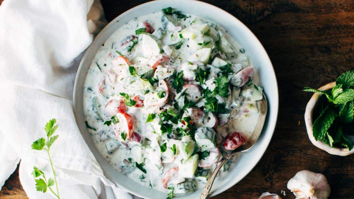 Salade Indienne de Concombre au Yaourt