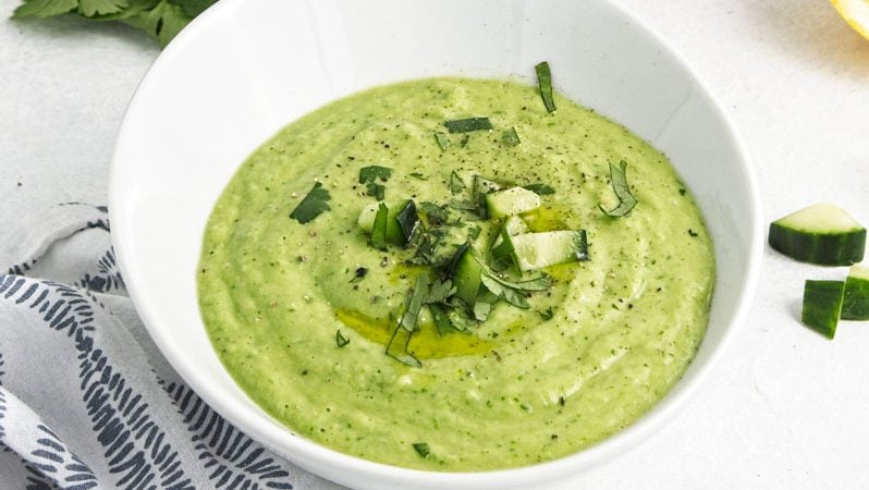 Soupe Froide au Concombre.