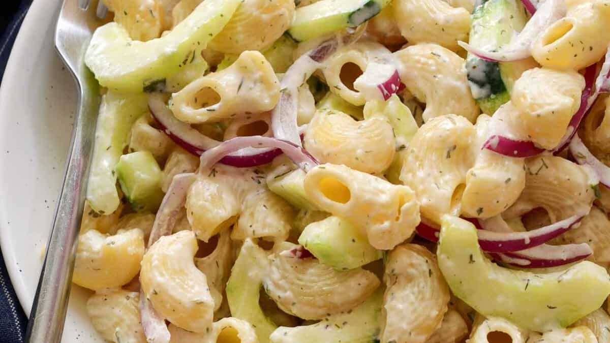 Salade de Pâtes au Concombre.