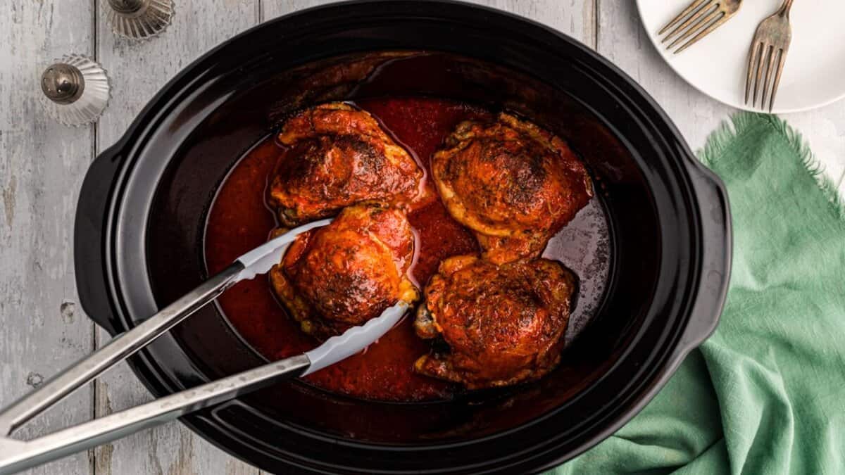 Poulet Chaud au Crockpot.