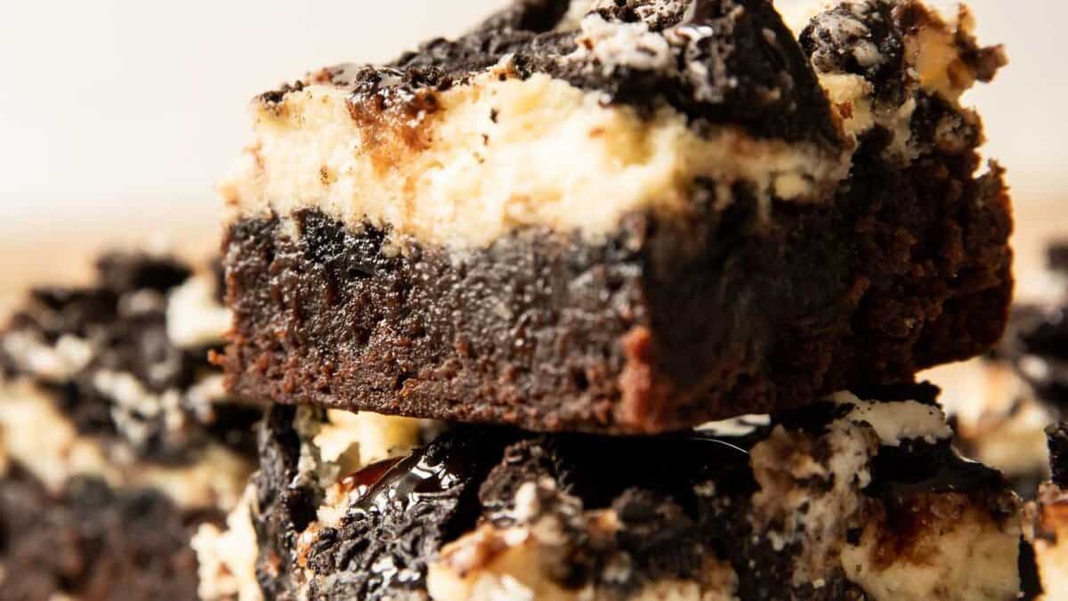 Brownies au Cheesecake Oreo.