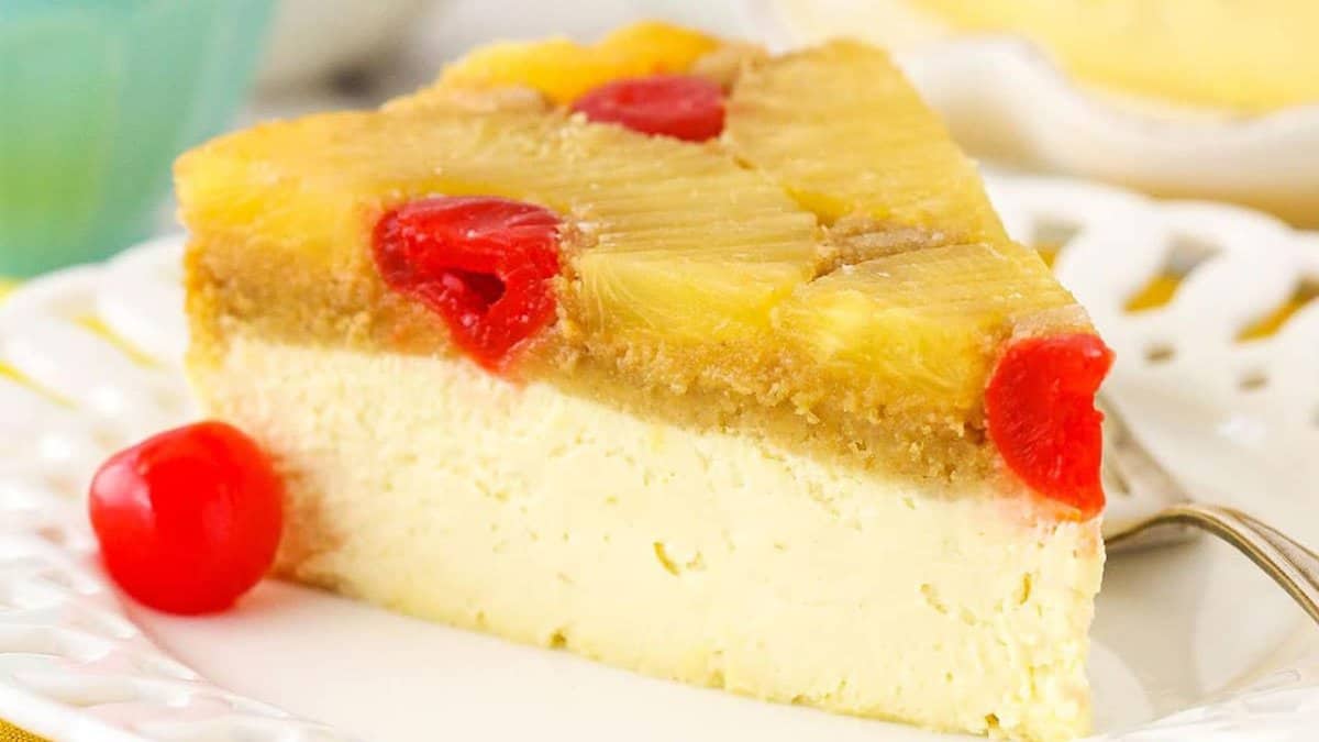 Cheesecake à l'Ananas Tourné.