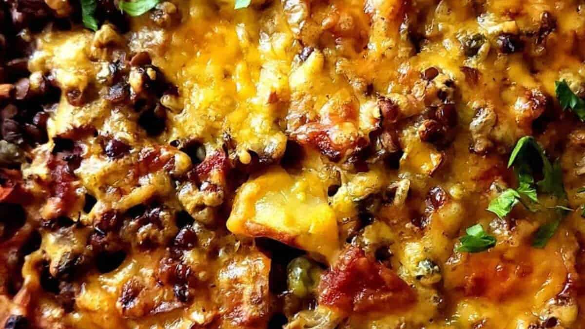 Casserole Végétarienne aux Lentilles.