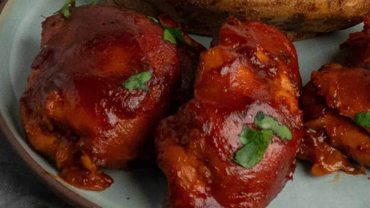 Cuisses de Poulet BBQ au Crockpot.