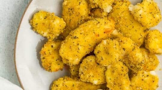 Fromage en grains à l'airfryer.