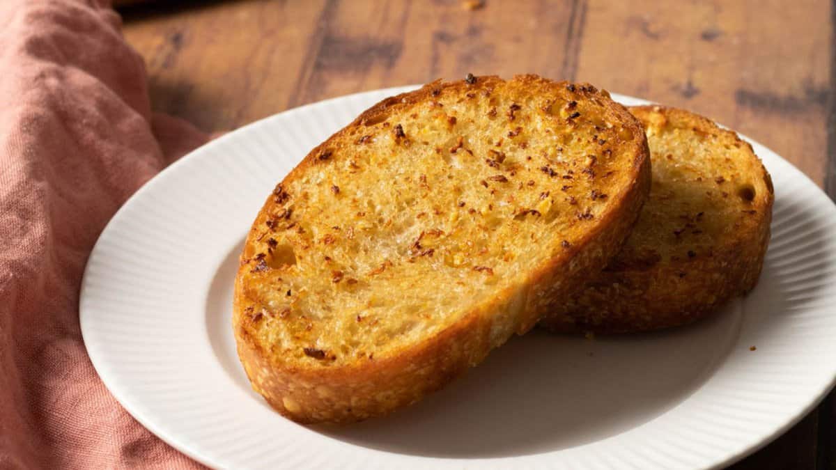 Toast Texas à l'airfryer.