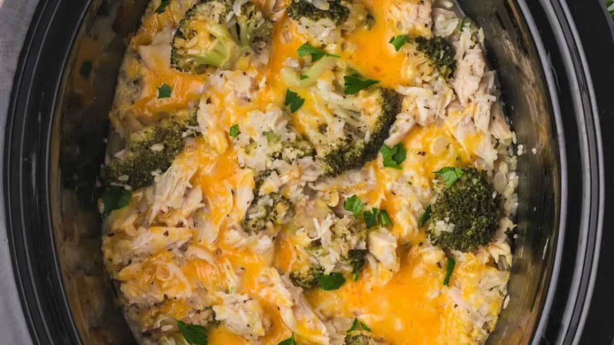 Poulet Brocoli Riz au Multicuiseur.