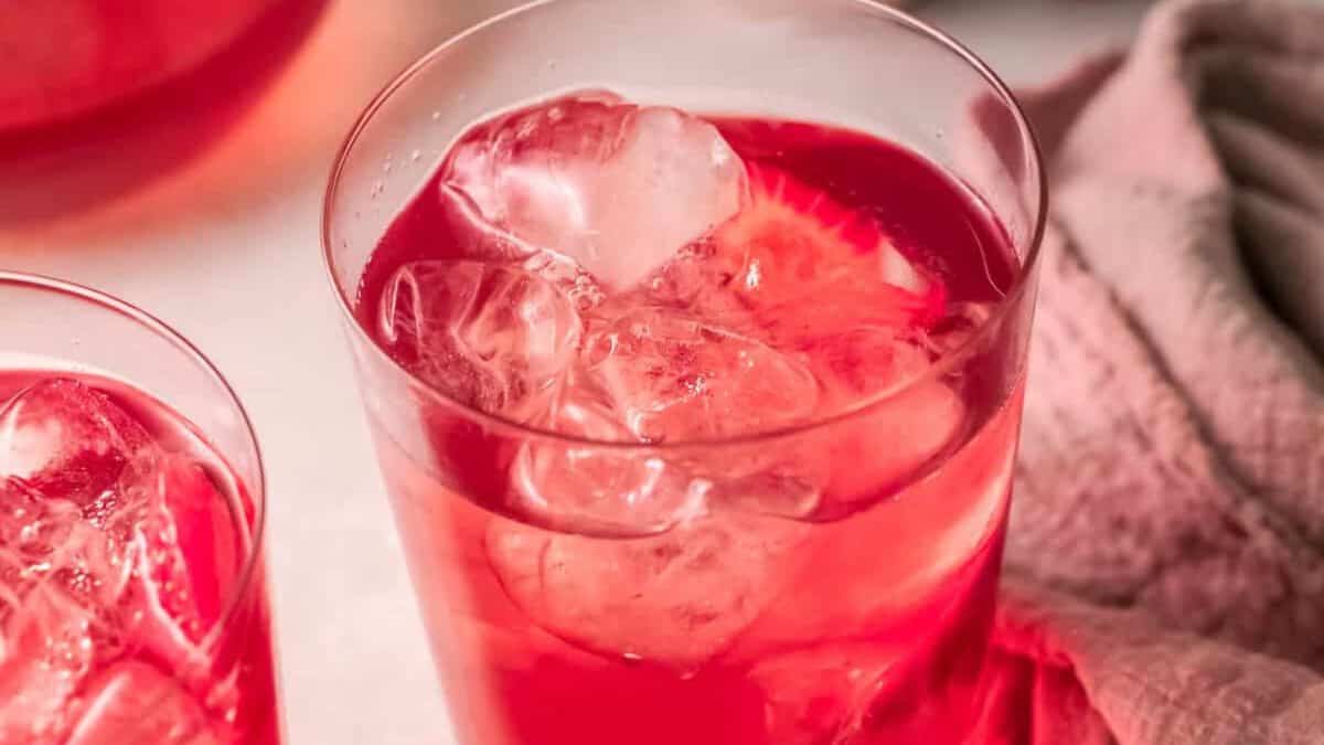 Thé Glacé aux Fraises.
