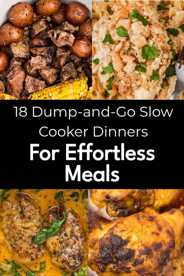 18 Easy Slow Cooker Dinners You Just Dump and Cook