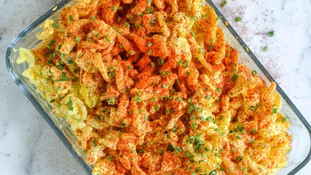 Salade de Pâtes aux Oeufs Durs.